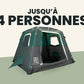 2-Step Cabin Tent – Petite taille + Bâche de camping OFFERTE (jusqu’à 4 personnes, FR)