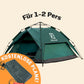 Kleines 3-Sekunden-Zelt + GRATIS Campingplane (Bis zu 2 Personen, DE)